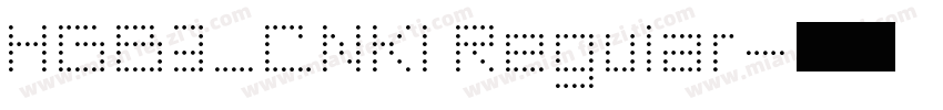 HGB3_CNKI Regular字体转换